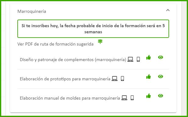 inscripciones de los cursos de marroquinería en el sena, cursos virtuales sena marroquineria