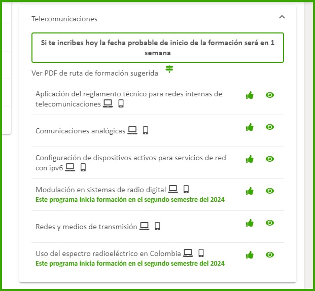 inscripciones de los cursos de textil y confección en el sena